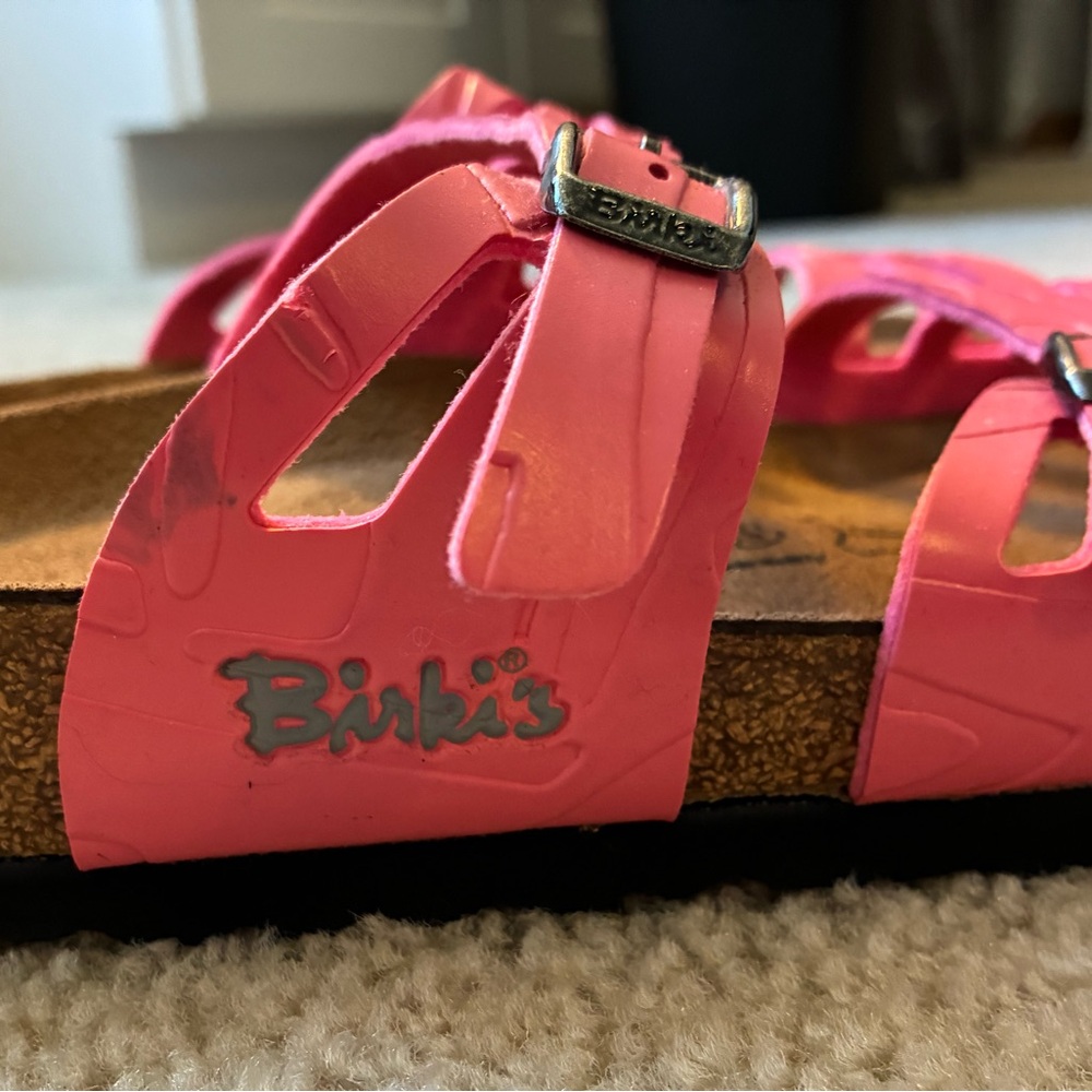 Birki’s Moorea Soft Coral Pink Sandals 37 US 6 - Picture 6 of 10